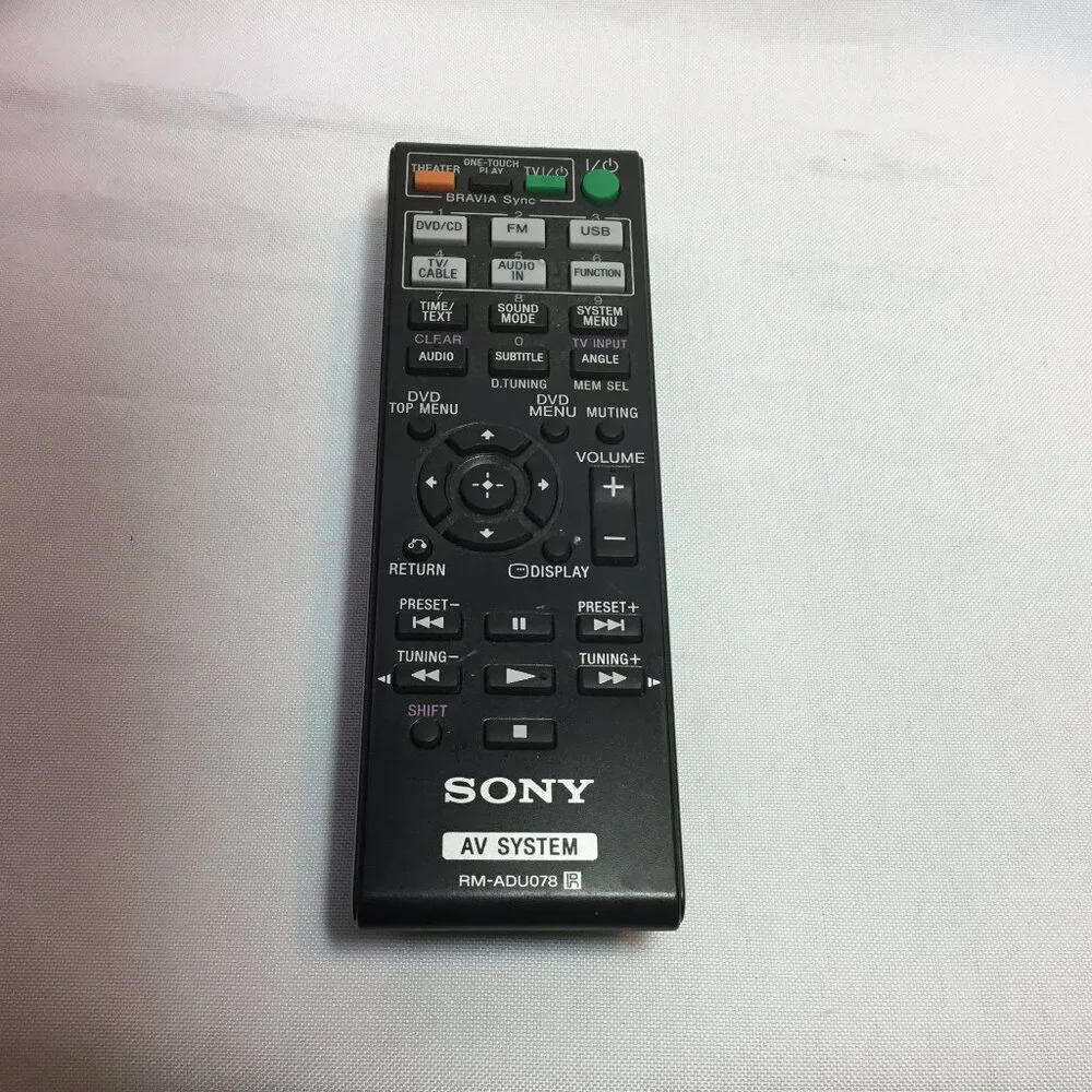 SONY RM-ADU078 REMOTE CONTROL DAV-DZ170 DAV-DZ171 DAV-DZ175 HBD-DZ170 See Video!